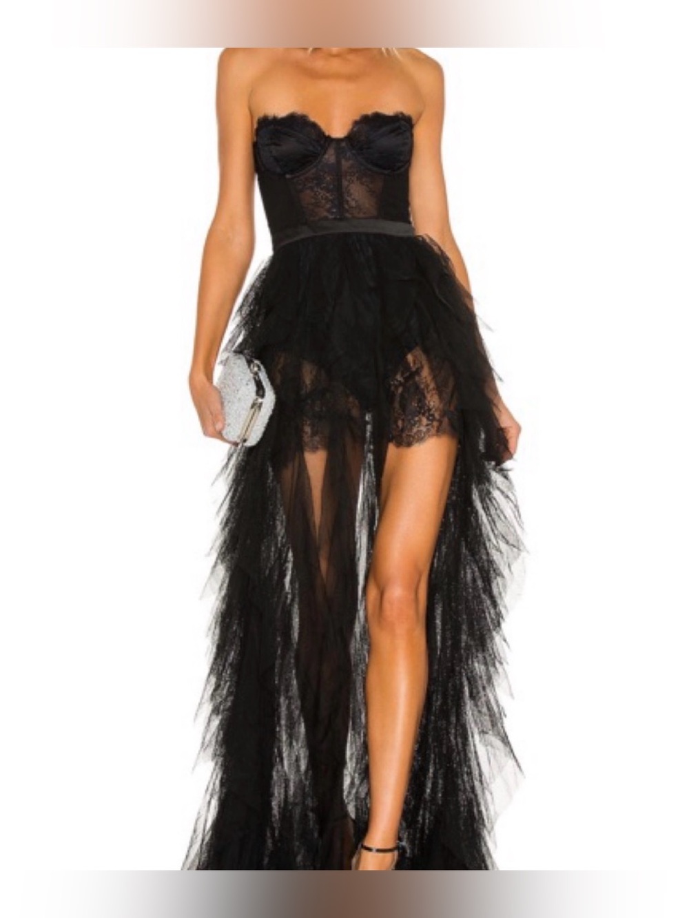 For Love & Lemons X REVOLVE Bustier Gown Black - Size Small